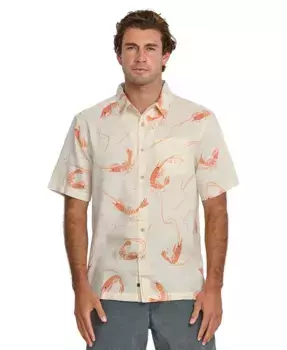 Quiksilver Мужская рубашка Jumbo Woven Quiksilver Waterman, белый