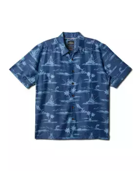 Quiksilver Мужская рубашка Paradise Found Woven Quiksilver Waterman, синий