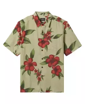 Quiksilver Мужская рубашка с коротким рукавом Outer Reef Quiksilver Waterman, серый