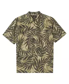Quiksilver Мужская рубашка с коротким рукавом Shoreline Quiksilver Waterman, зеленый
