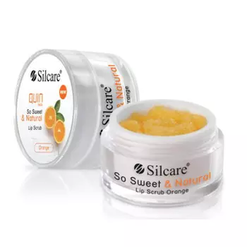 Quin So Sweet & Natural Апельсиновый скраб для губ, Silcare