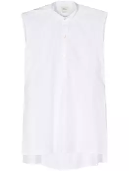 QUIRA рубашка без рукавов с разрезами, белый