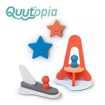 Quut, 3D Quutopia, Набор пазлов из пенопласта, Путешествие на Луну, 13 деталей.