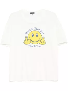 R13 футболка Have a Nice Relaxed Day, нейтральный