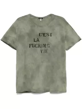 R13 футболка с графичным принтом, зеленый