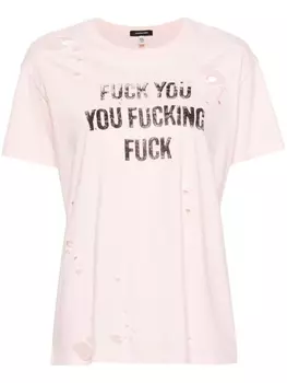 R13 футболка с надписью, розовый