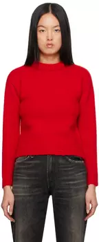 R13 Красный усохший свитер