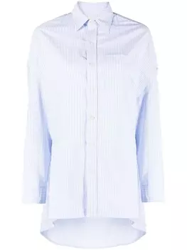 R13 платье в полоску с длинными рукавами, синий