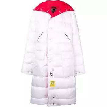 R13 Пуховик унисекс белый