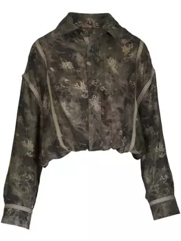 R13 рубашка Bubble, зеленый