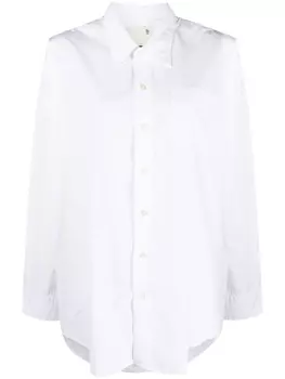 R13 рубашка с накладным карманом, белый