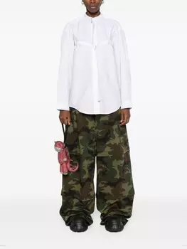 R13 рубашка с пряжкой, белый