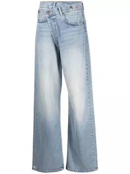 R13 широкие джинсы Crossover, синий