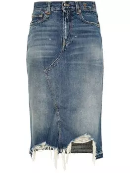 R13 юбка Jesse, синий