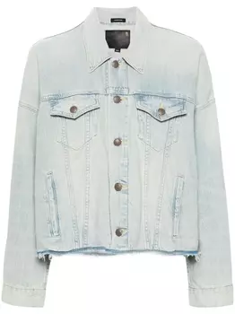 R13 укороченная джинсовая куртка, синий