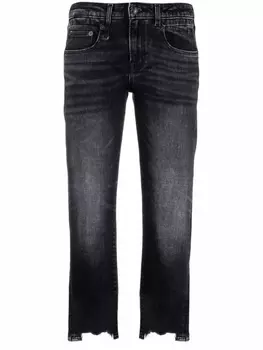 R13 укороченные джинсы, черный