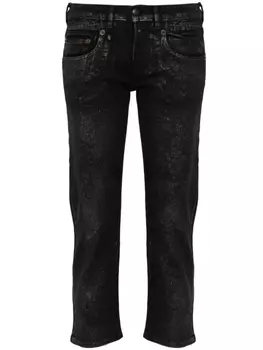 R13 укороченные джинсы прямого кроя, черный