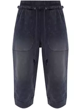 R13 укороченные спортивные брюки Deconstructed, черный