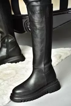 R3124013 Черные женские ботинки Fox Shoes