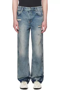 R3 потертые мешковатые джинсы Represent, синий