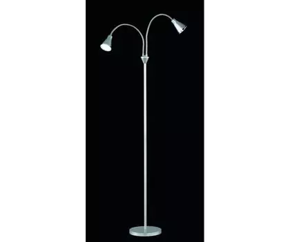 R42712187 Светодиодный торшер Торшер серебристо-серый, высота около 155 см, 2 x 5 Вт. Reality Leuchten