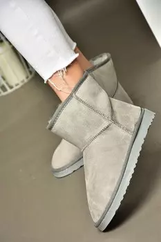 R6120265 Серые женские ботинки Fox Shoes