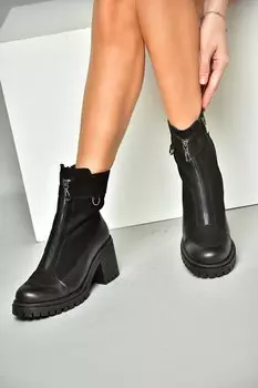 R6540959 Черные женские ботинки Fox Shoes