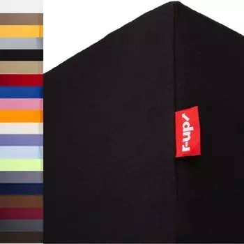 R-up Подходит для простыней размером 140x200-160x200 высотой до 35 см, черный, 100% хлопок, 130 г/м.