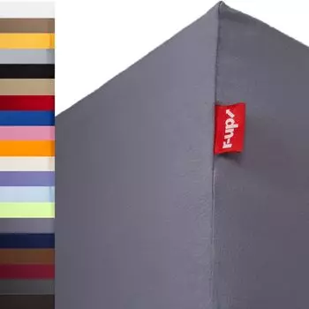 R-up Подходит для простыней размером 180x200-200x220 высотой до 35 см, серый, 100% хлопок, 130 г/м.
