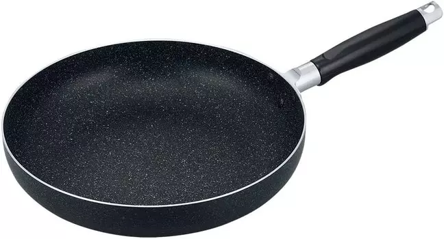 RA-9647 Сковорода Neobble, 11,0 дюймов (28 см), для газового огня, без ПФОК, обработка фторсодержащей смолой, 4-слойное покрытие WAHEI FREIZ, Black