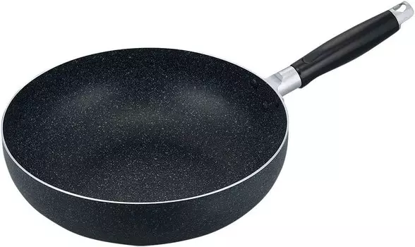 RA-9650 Сковорода для жарки во фритюре, 11,0 дюймов (28 см), для газового огня, не содержит ПФОК, обработка фторсодержащей смолой, 4-слойное покрытие, Neobble WAHEI FREIZ, Black