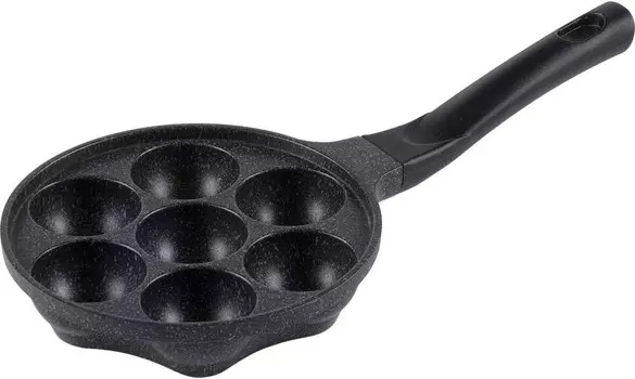 RA-9948 Сковорода бенто, сковорода такояки, для газового огня, без ПФОК, обработка фторсодержащей смолой, хирумогу WAHEI FREIZ, Black