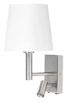 Rabalux Harvey Светодиодный настенный светильник 1x E27 сатиновый хром, E27, Светодиодная панель, A+, 6539