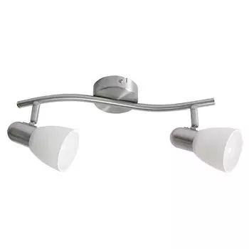 Rabalux Soma точечный светильник для стен и потолка 2x E14 сатиновый хром, белый, E14, A+, 6302