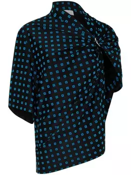 Rabanne асимметричный верх, черный