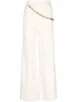 Rabanne брюки с цепочкой, белый