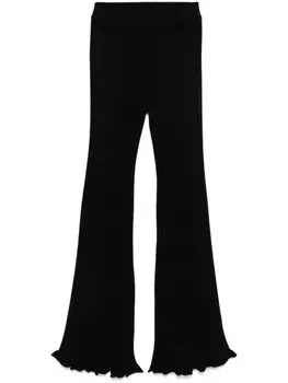 Rabanne брюки в рубчик, черный