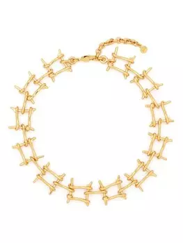 Rabanne цепочное колье, золотой