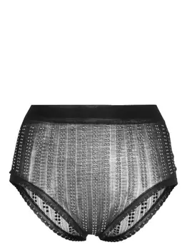 Rabanne декорированные трусы-брифы, черный