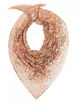 Rabanne декорированный платок, золотистый