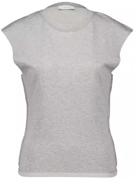 Rabanne футболка с цепочкой, серый