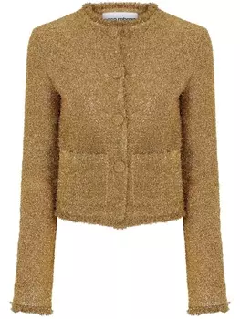 Rabanne кардиган с блестками, золотистый