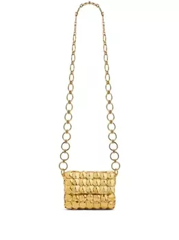 Rabanne мини-сумка через плечо Sparkle, золотистый