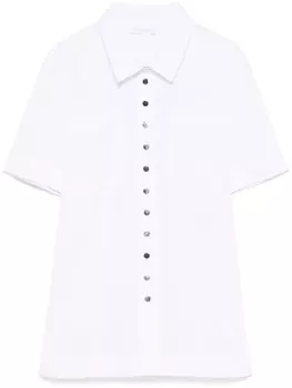 Rabanne поплиновая рубашка, белый