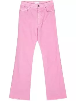 Rabanne прямые брюки средней посадки, розовый