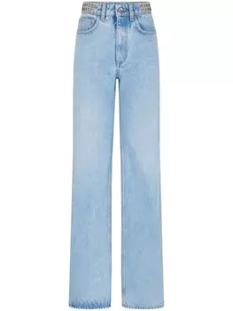 Rabanne расклешенные джинсы, синий