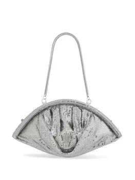 Rabanne сетчатый клатч, серебряный