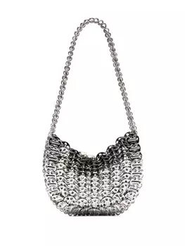 Rabanne сумка на плечо 1969 Moon, металлик