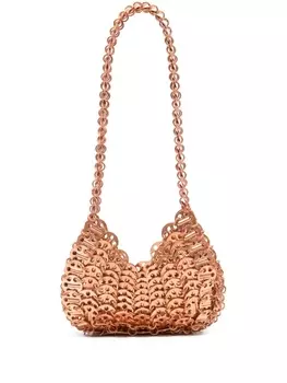 Rabanne сумка на плечо Iconic 1969 Moon, коричневый