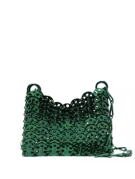Rabanne сумка на плечо Iconic 1969 Nano, зеленый